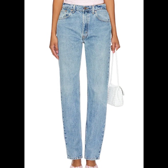 *Like New* aligrace Vintage Classic Relaxed Straight Jeans in Medium Dark - Picture 3 of 9